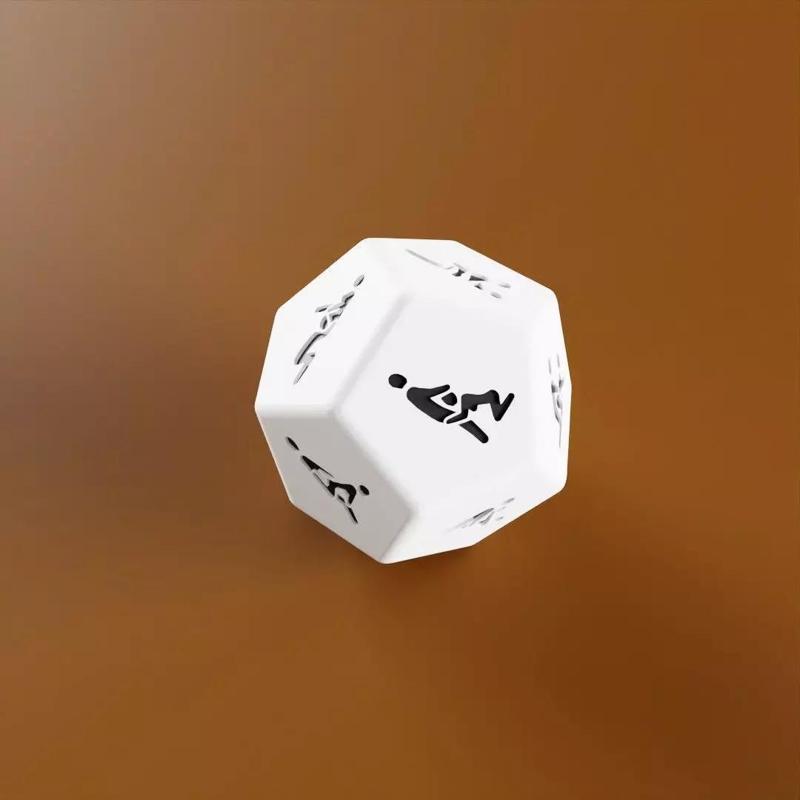 12-sided dice with Kamasutra sexual positions