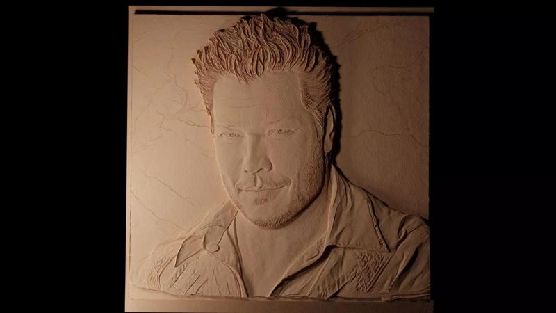 Blake Shelton CNC 3d Print High Relief Sand Casting