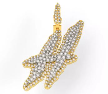 FLOWER SETTING LETTER H