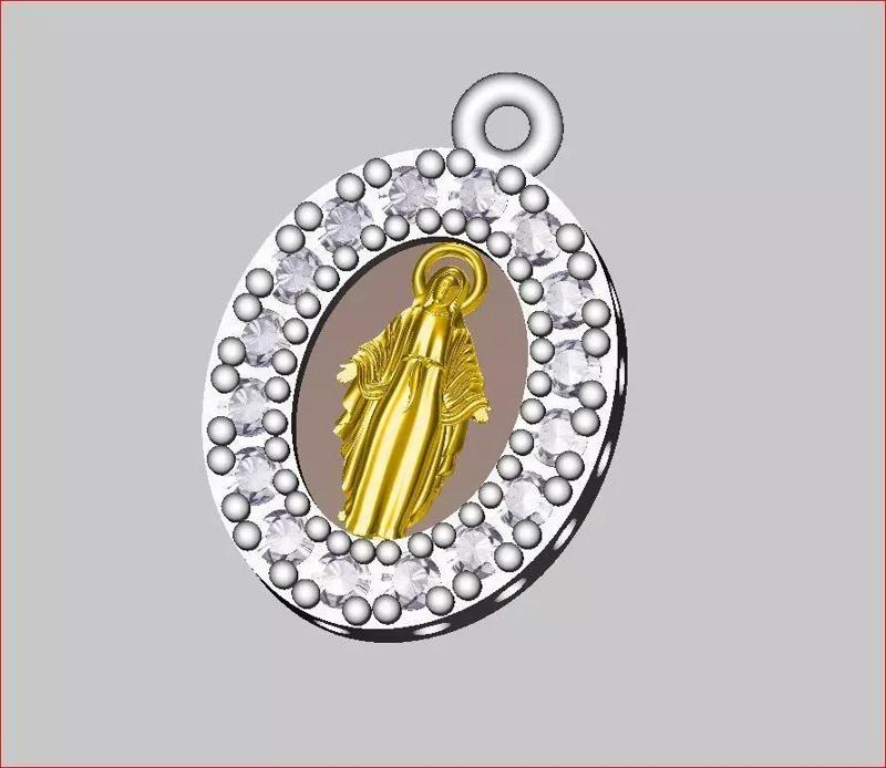 Jesus - Pendant 3D print model