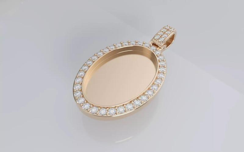 Oval Picture Pendant - 30mm