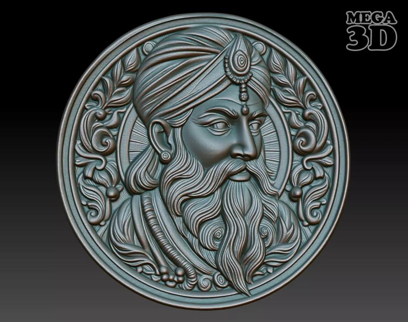 Indian Patriarch basrelief 17 240827