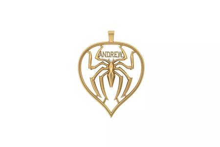 Injoehom Spider Pandent for Men Silver Gold