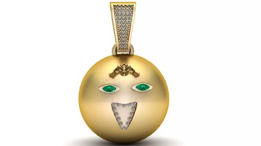 Smiley Face Pendant