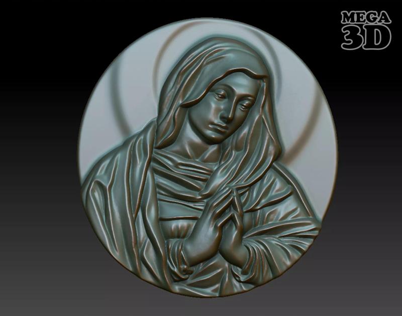 Madonna In Prayer Bas Relief 230615