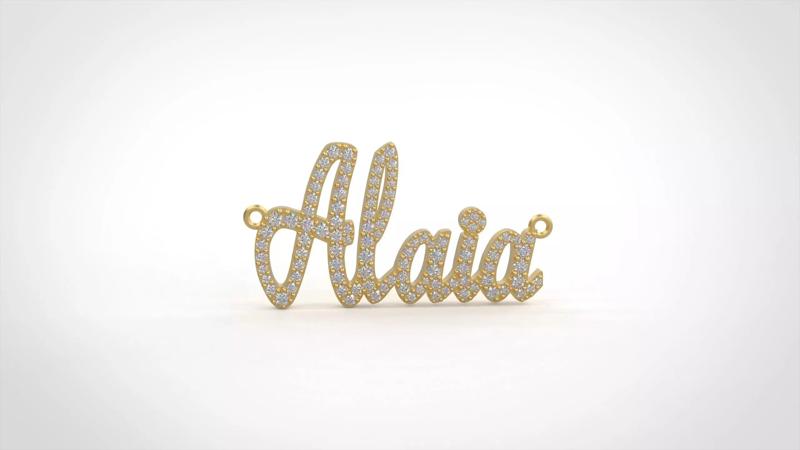 Model 1318 Alaia Name Plate Diamond