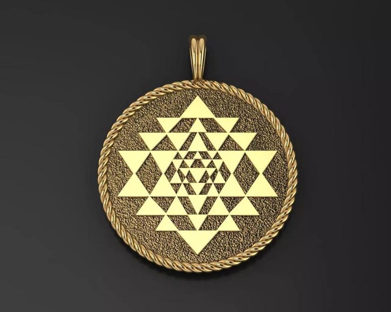 Sri Yantra Pendant necklace