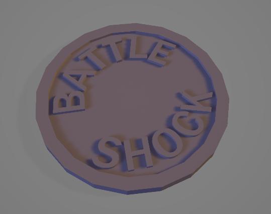 Battle Shock Token Marker - COMMERCIAL USE
