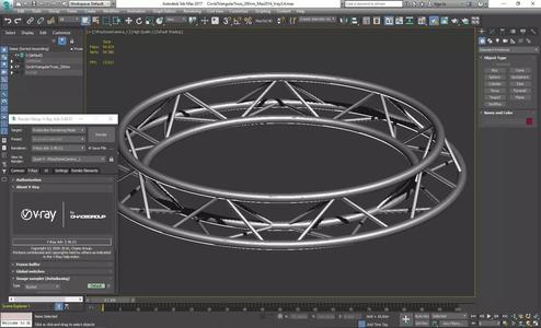 Circle Triangular Truss Full diameter 200cm
