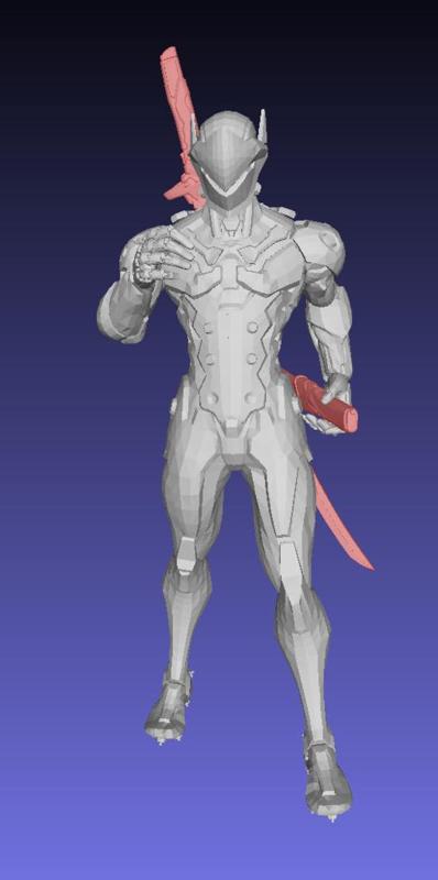 Genji figure separated sabers  - Remix