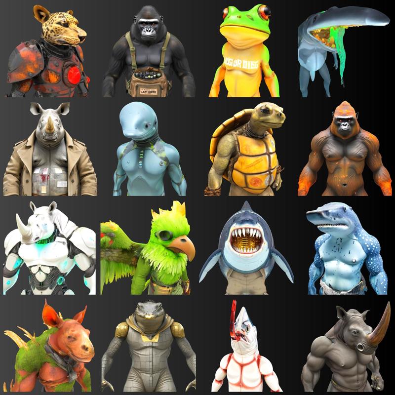 BeastBound Guardians – Anthro Warrior Collection