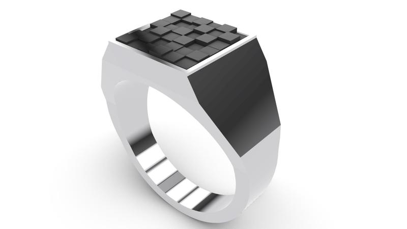 Cube Signet Ring