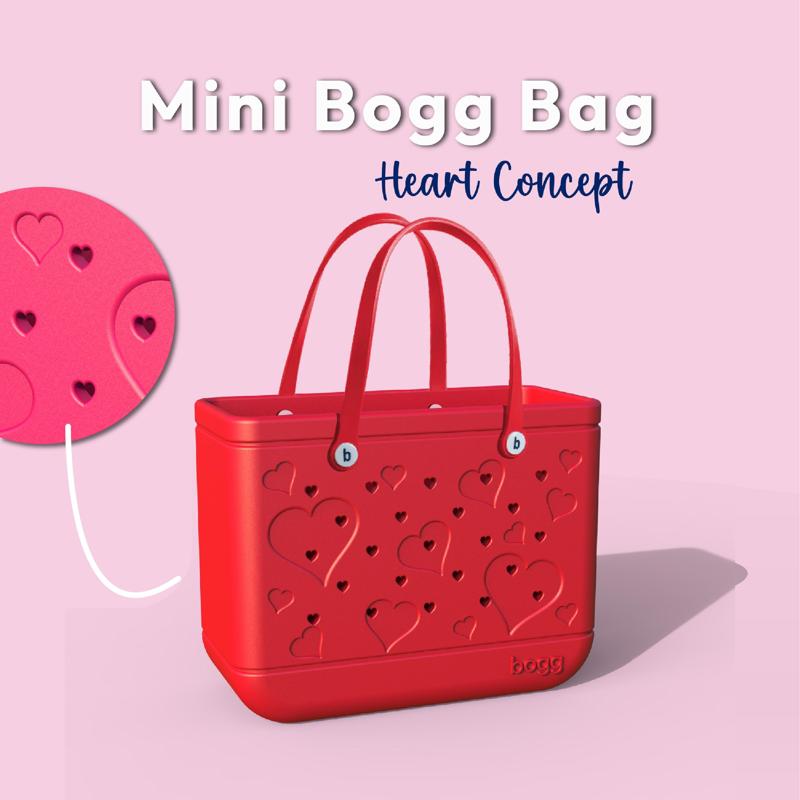 Heart Mini Bogg Bag, Bogg Bag Keychain, Love Bogg Bag, Beach Bag, Valentines Gift, Bag Ornament, Ready Print, 3D STL File Digital Download