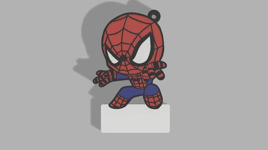 SPIDERMAN KEYCHAIN WITH POSTER