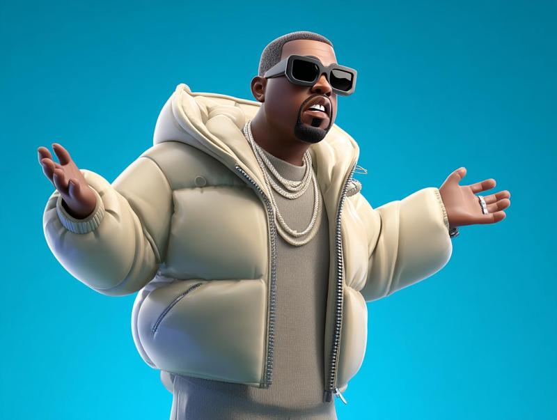 Ye Hip-Hop Artist Figurine