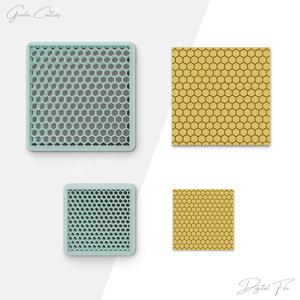 Honeycomb Texture Tool For Polymer Clay, Honey Clay Texture Tool, Clay Earring Tools, 2 Size Included, Digital STL File, No: 794