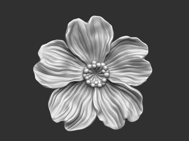 The Mermaid Rose design v2 for casting jewelry high detail