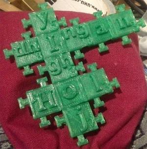 Klingon scrabble tiles (interlocking)