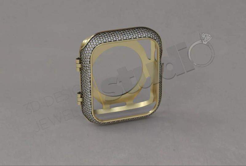 Apple iWatch series 7 45mm cover with diamonds