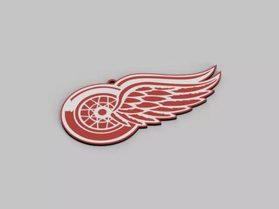 Detroit Red Wings NHL Team Keychain
