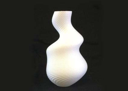 Irregular spiral vase