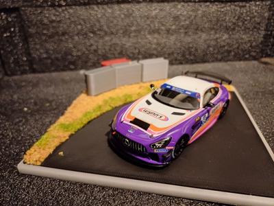 diorama 1/43 outside corner with gravel trap/teckpro/ tires