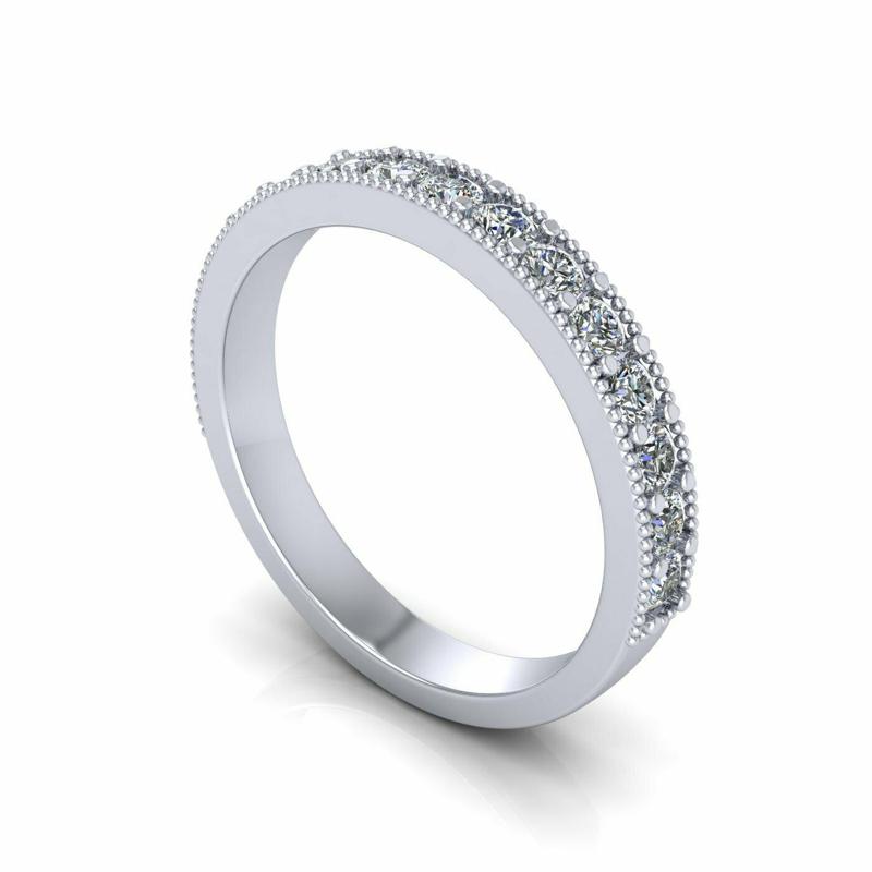 Round Bead Wedding Ring