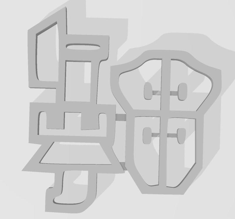 Monster Hunter Pistol Lance Key Chain