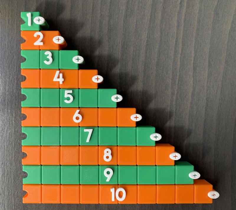 Number Bonds, 3D Printable Rods to Learn Math Concepts