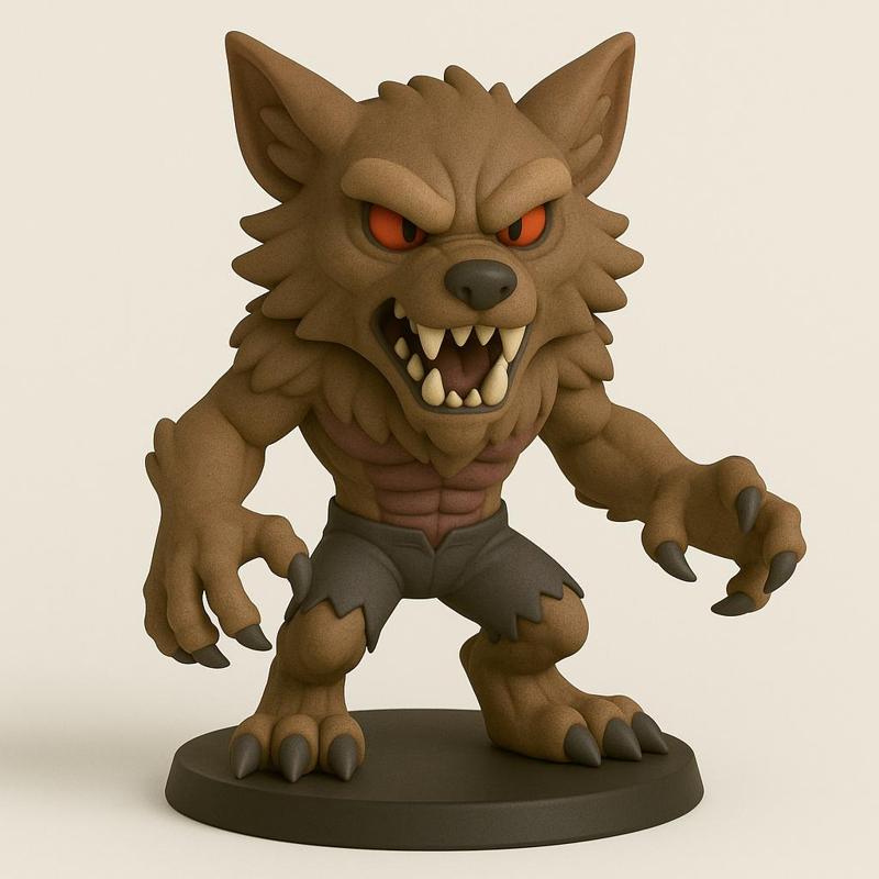 Chibi Creatures - Werewolf 3D Print Figure