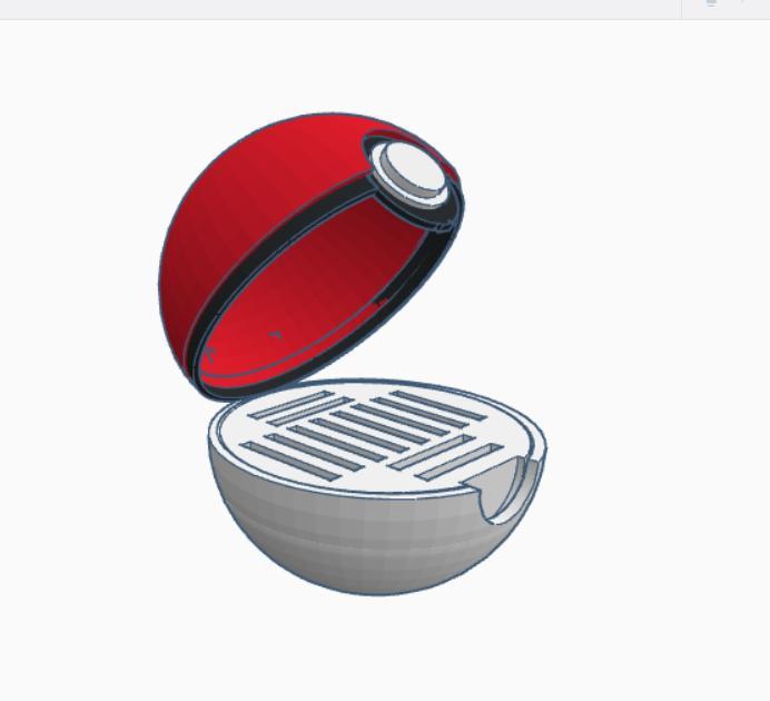 Pokeball cassette case