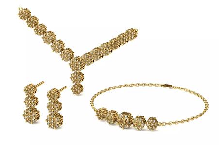 Set S 15 necklace bracelet and earring