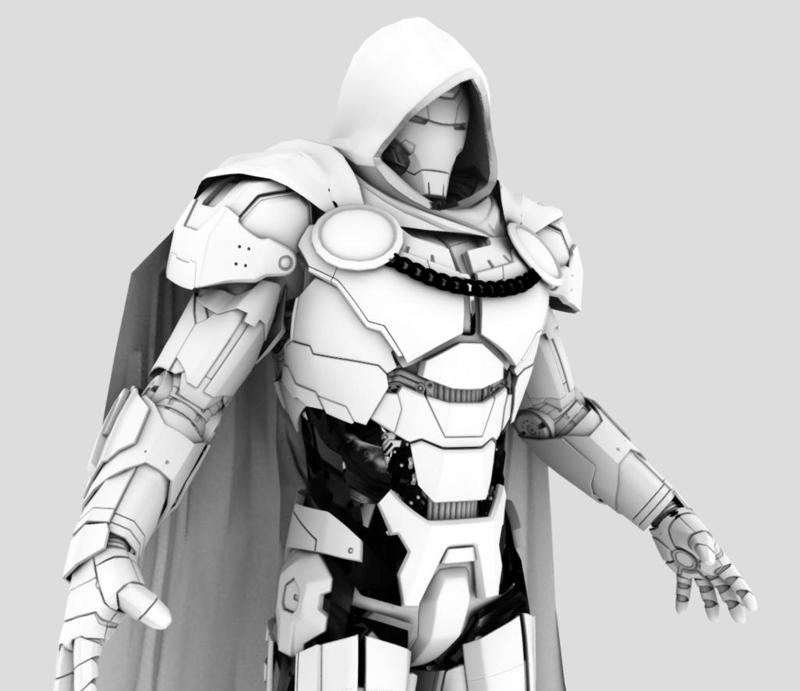 Tony Stark x Dr. Doom | 3D Printable Fusion Armor – Multiverse Concept