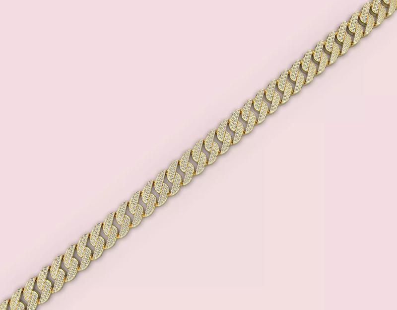 Cuban chain with dimonds