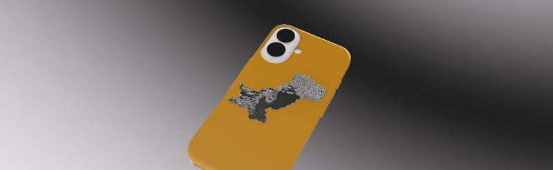 Iphone 16 case with Pakistan Relief Map STL