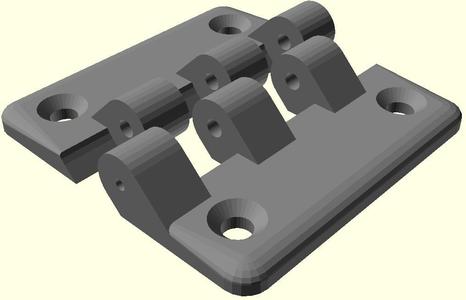 Improved Hinges for Lulzbot Mini Enclosure (or any other 3mm panel)