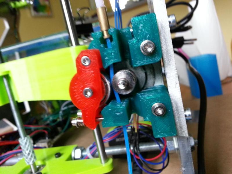 Spring loaded direct drive Mk7 extruder remix for Mark34