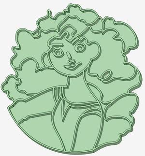 Princess Merida cookie cutter