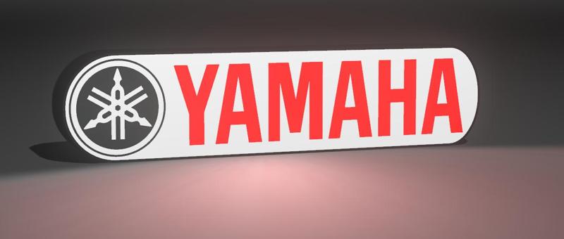 Lámpara Yamaha 3D - Yamaha Motorbikes Logo Lightbox