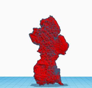 3D Map of Guyana