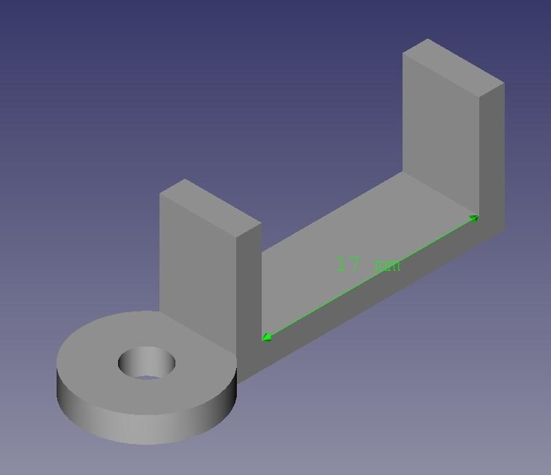 X-Carriage End Stop Screw Mount (17mm)
