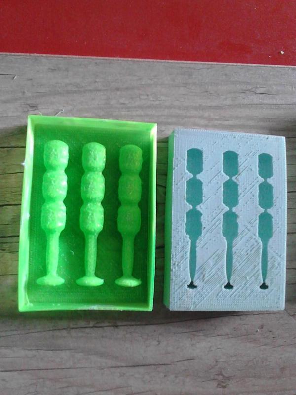 Fishing lures master for silicon mold