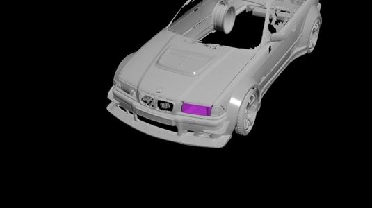 BMW E36 headlight deleted air vent 1/1