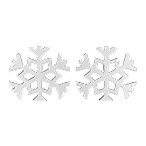 Snowflake new year Christmas earrings
