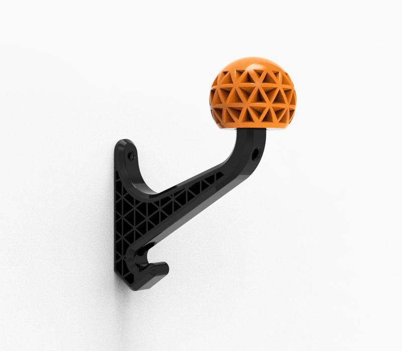 MOTORCYCLE HELMET HOLDER | bicycle helmet holder | helmet support | HELMET WALL MOUNTED | Moto HELMET | Bike HELMET | 3D MODEL STL | STL | 3D PRINTING FILE