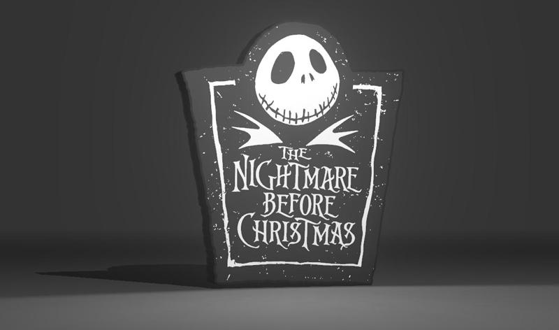 Lámpara Nightmare Before Christmas  - Logo Lightbox