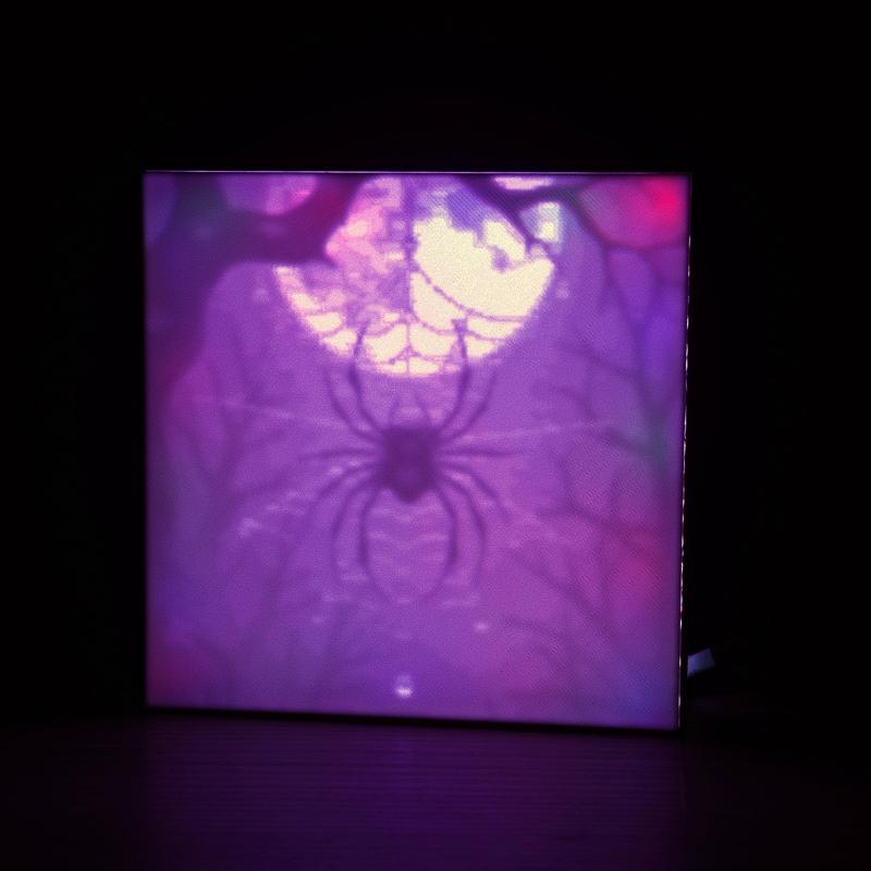 RB Living Halloween spider light box decoration
