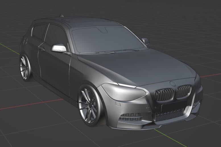 BMW 135I F20 scaled 1:43