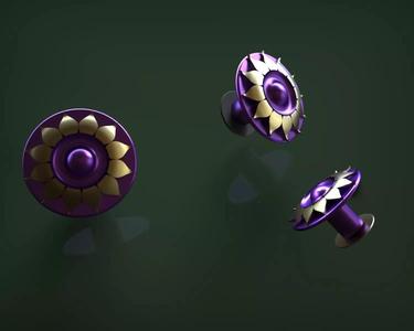 lotus earring
