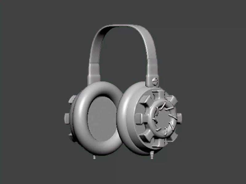 3D Model-HEADPHONES0001 headphones